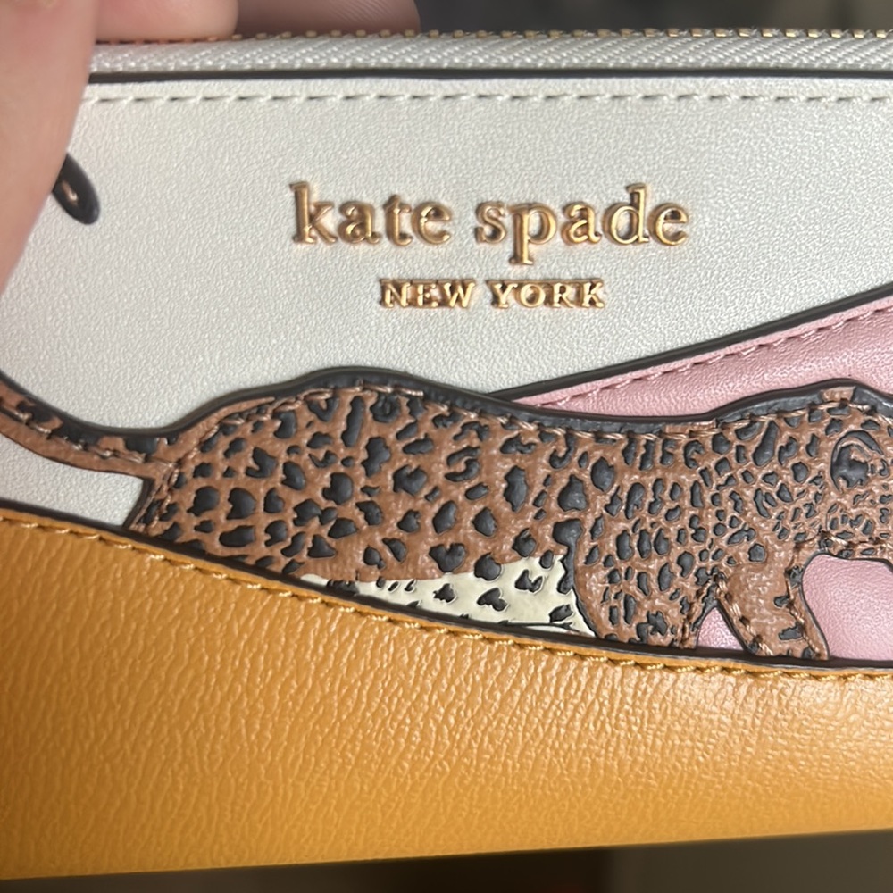 NWT Kate Spade Lucy Leopard Wallet - Picture 8 of 8